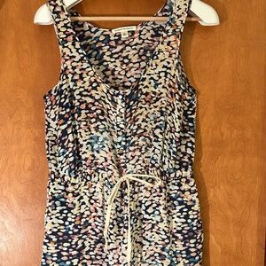 Banana Republic - Colorful Print Silk Shift Dress